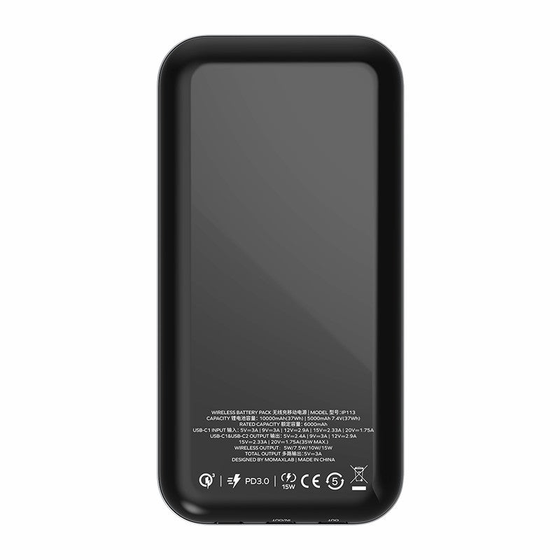 MOMAX IP113 Q.MAG POWER13 10000mAh Power Bank PD 35W Fast Charging Phone Magnetic Wireless Battery Pack with Digital Display MOMAX IP113 Q.MAG POWER13 10000mAh Power Bank PD 35W Fast Charging Phone Magnetic Wireless Battery Pack with Digital Display